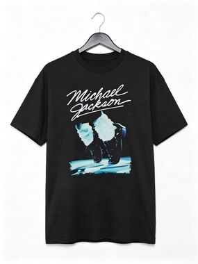 90s Vintage Michael Jackson King of Pop Graphic Womens Mens T-shirt Unisex